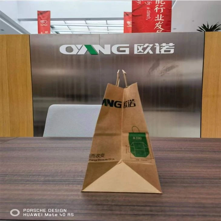 flat handle pasting outside paper bag making machine 2